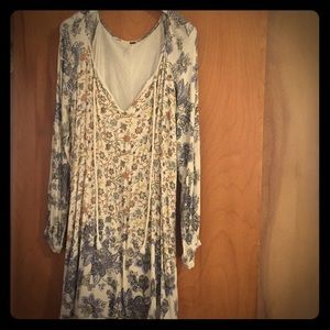 Free People long sleeve floral dress
